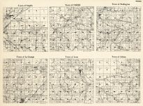 Monroe County - Angelo, Oakdale, Wellington, La Grange, Leon, Adrian, Wisconsin State Atlas 1930c